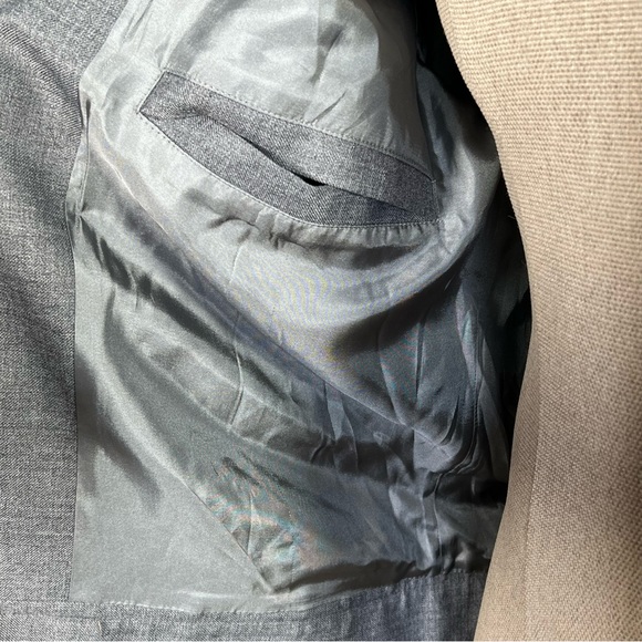 Tumi Men’s Gray Wool Zip Front Lined Jacket Made in Peru Size Large EUC - Picture 10 of 14